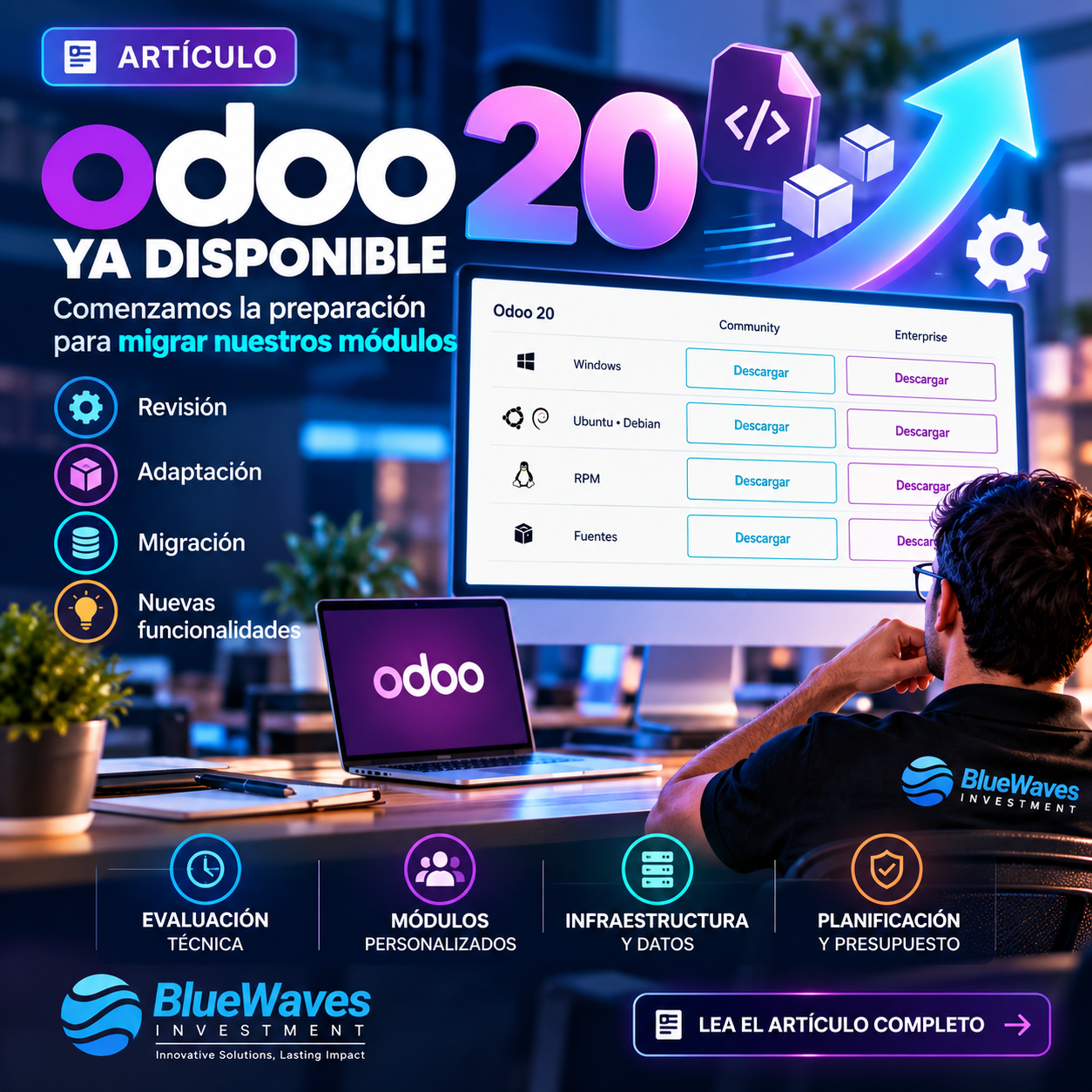 Odoo 20: comenzamos a preparar la migración de nuestros módulos. ¿Qué deben considerar las empresas?